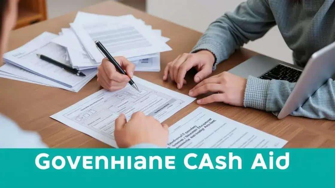 How to apply for government cash aid