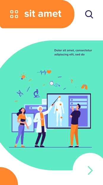 An illustration showing a doctor explaining an AI-driven diagnosis to a patient, highlighting the benefits of XAI in healthcare in the US.