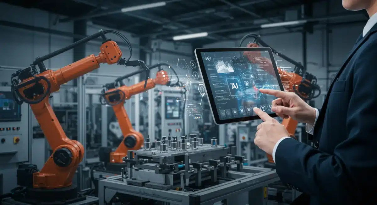 AI-driven automation in manufacturing streamlines operations, reducing labor and material costs.