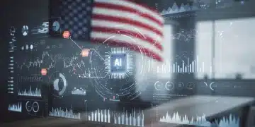 AI-powered dashboard showing cost savings and optimized business operations for US enterprises.