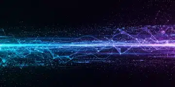 Abstract representation of faster reinforcement learning convergence in complex AI systems.