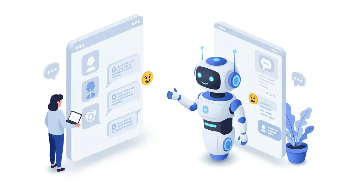 AI chatbot efficiently resolving customer queries