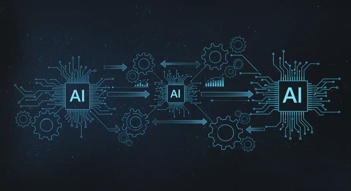 AI streamlining data flow for operational efficiency and increased productivity