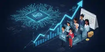 Blueprint for AI ROI with profit growth chart for U.S. SMEs, targeting March 2026