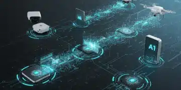 Edge AI devices processing machine learning models locally for faster inferences