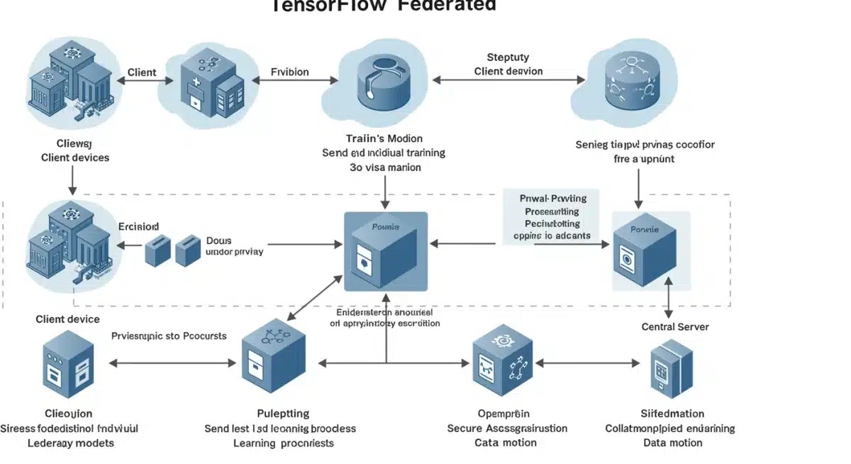 TensorFlow Federated architecture for secure healthcare data