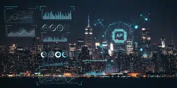 AI-driven marketing dashboard showing optimized ad campaign performance for U.S. businesses.