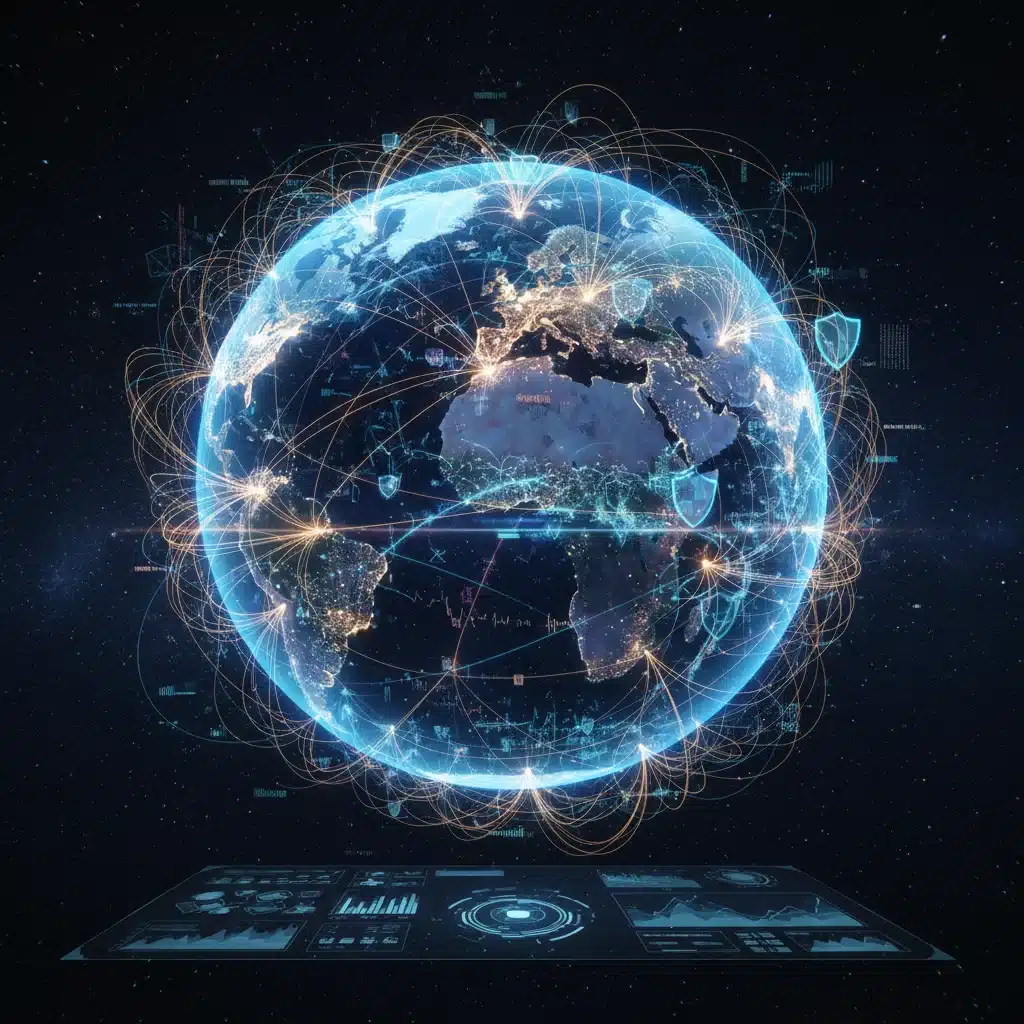 Global supply chain network enhanced by AI for risk management