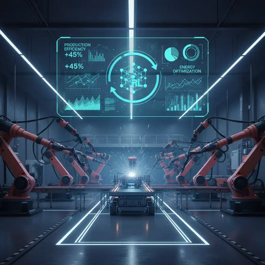 Reinforcement Learning Industrial Efficiency: 15% Gains by 2026